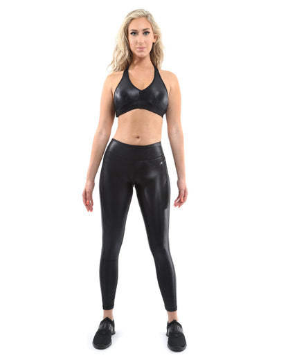 Cortina Activewear Sports Bra - Black [MADE IN ITALY]
