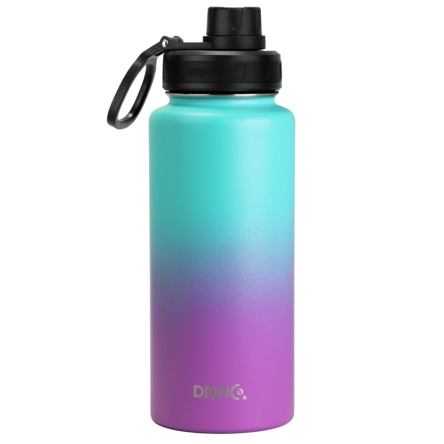 DRINCO® 32oz Stainless Steel Water Bottle - Ombre Fuchsia Teal